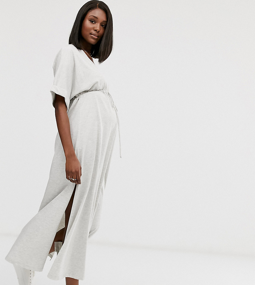ASOS DESIGN Maternity drawstring waist maxi dress