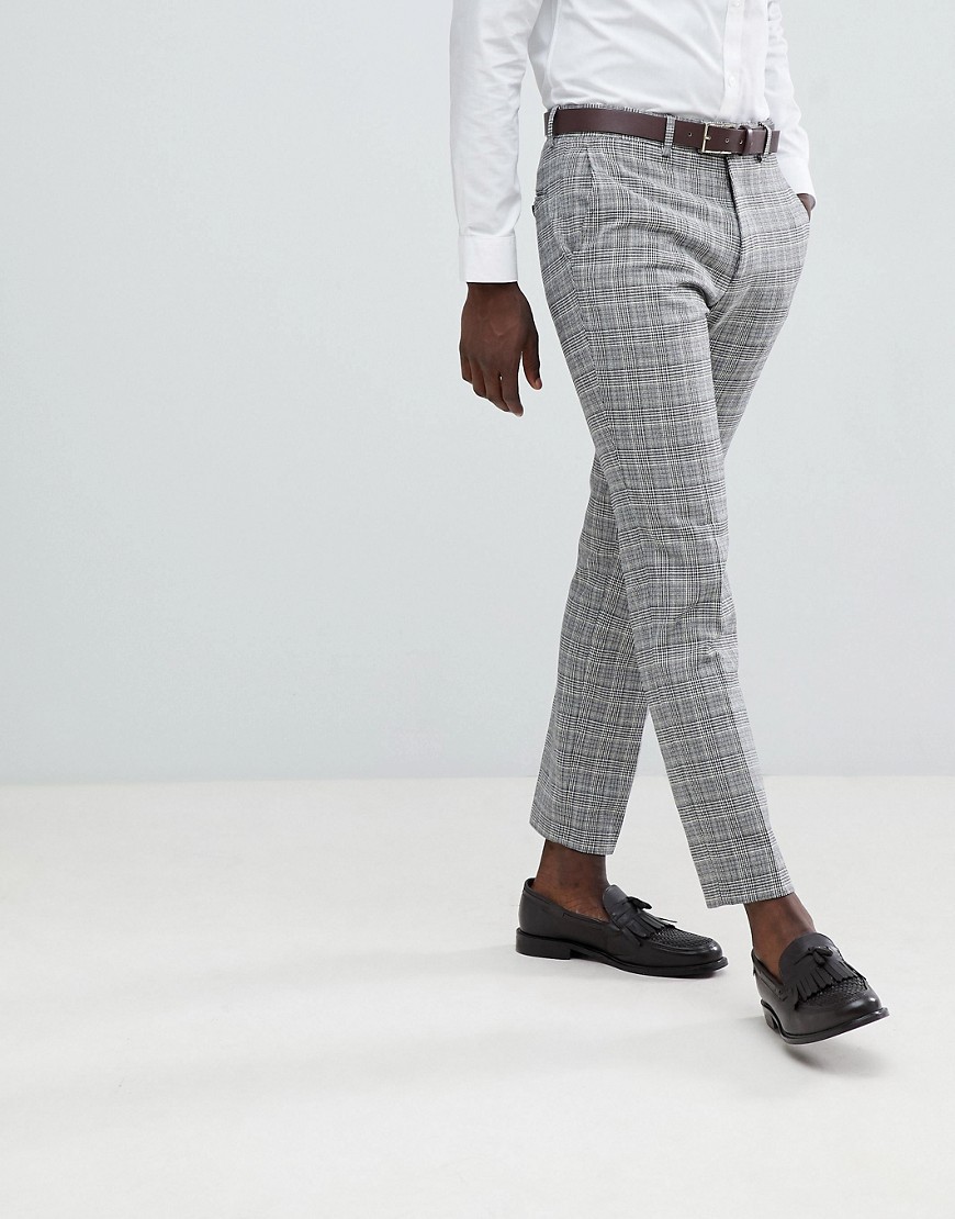 French Connection Heritage Prince Of Wales Check Slim fit Suit Trousers
