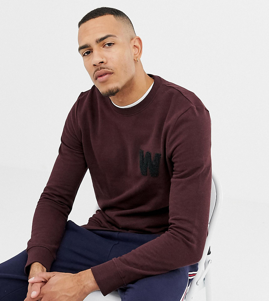 Burton Menswear Big & Tall sweatshirt in burgundy