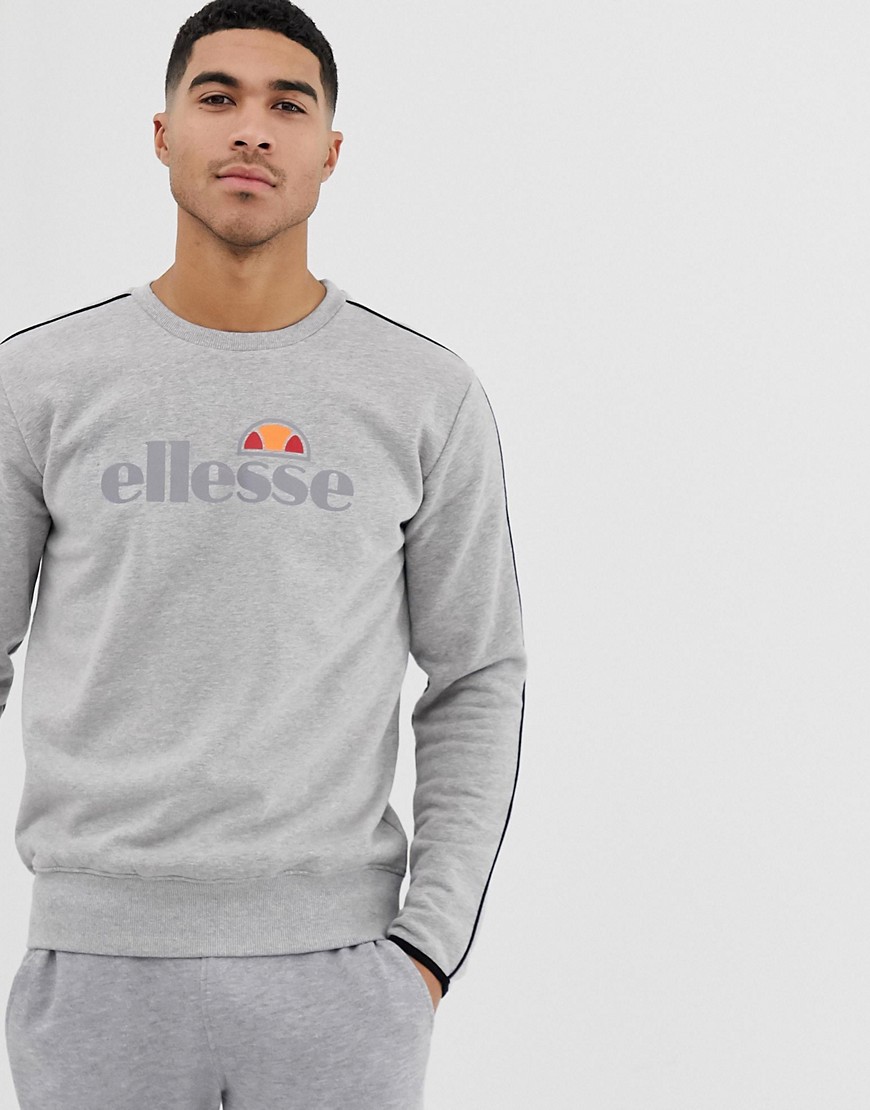 ellesse sport Leeti sweatshirt with large logo in grey