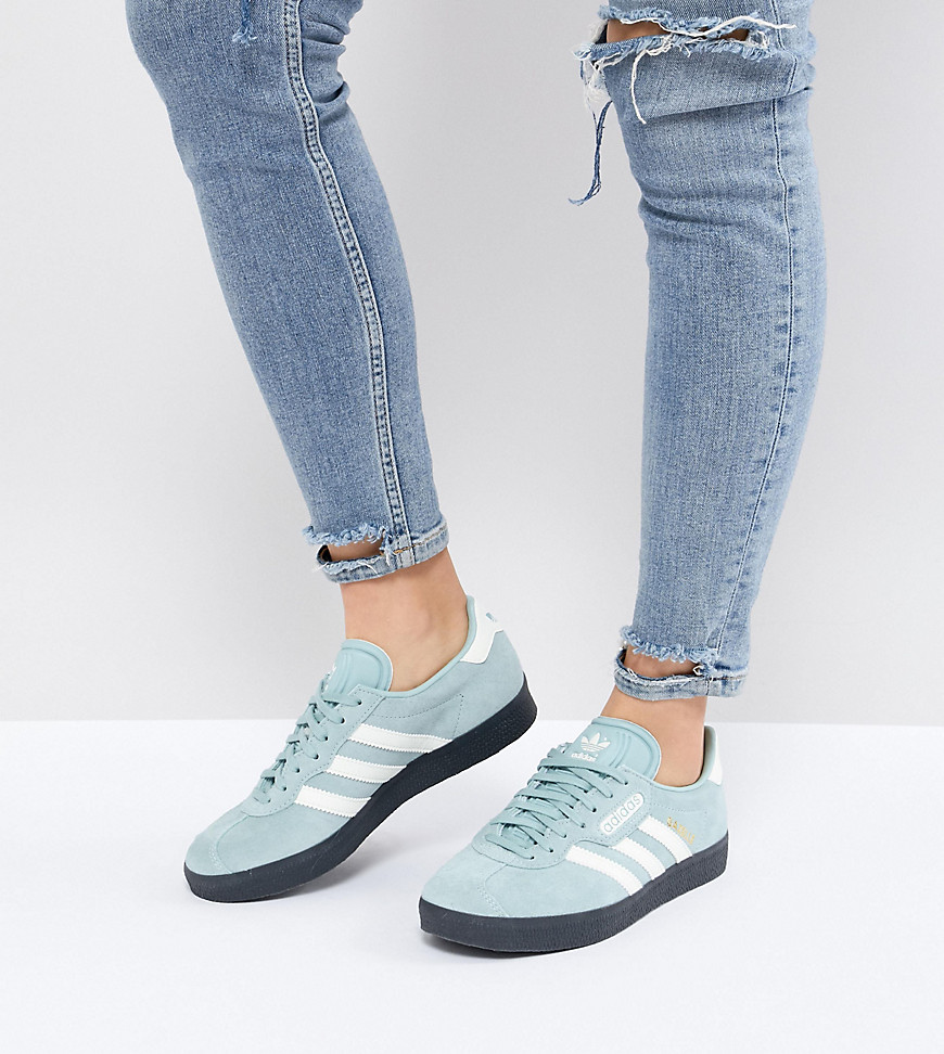 Синие кроссовки с темной каучуковой подошвой adidas Originals - Синий 