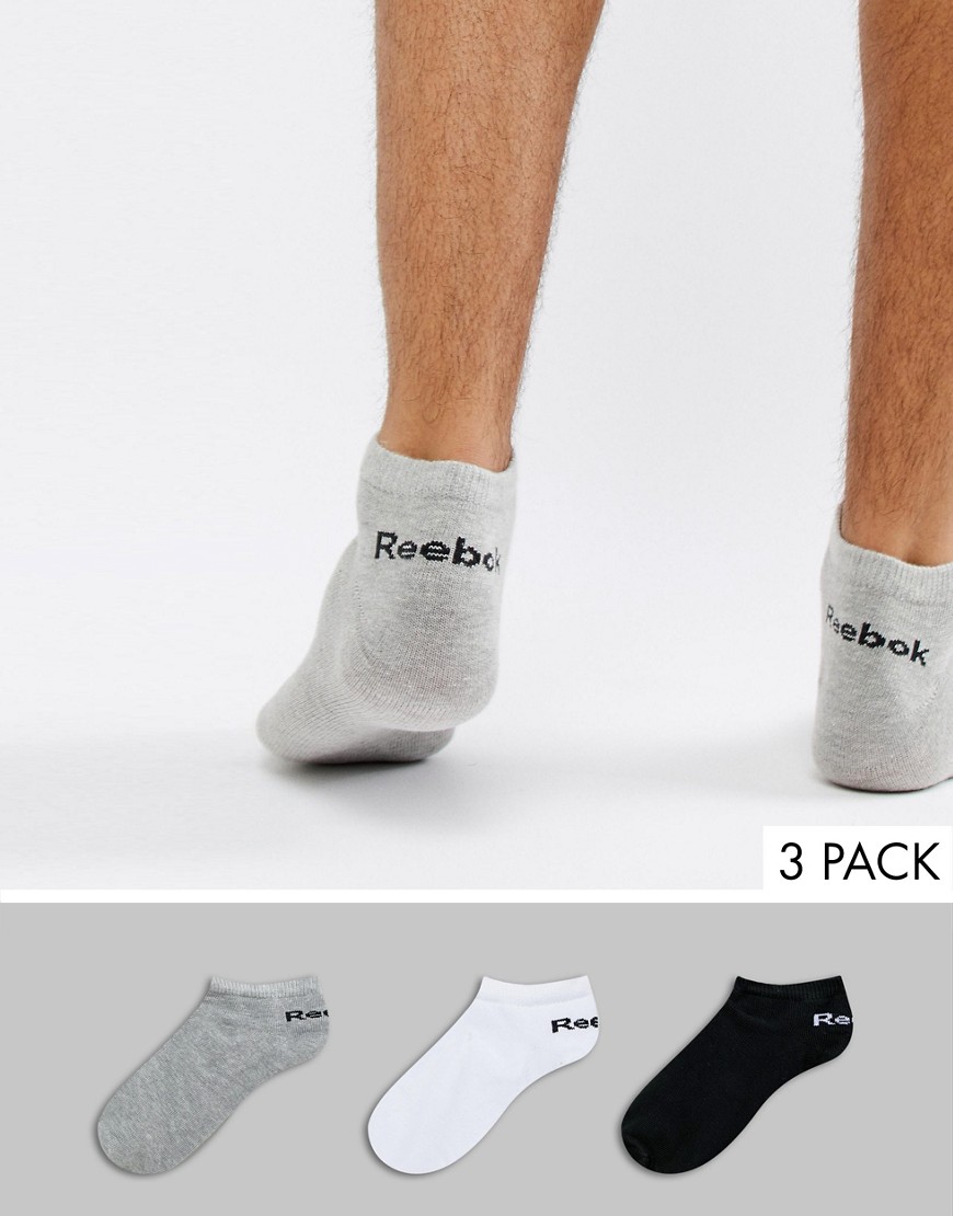 Reebok Training 3 Pack Trainer Socks In Multi AB5278