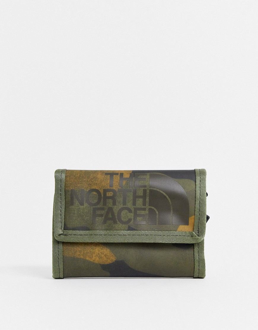 The North Face Base Camp wallet in khaki camo