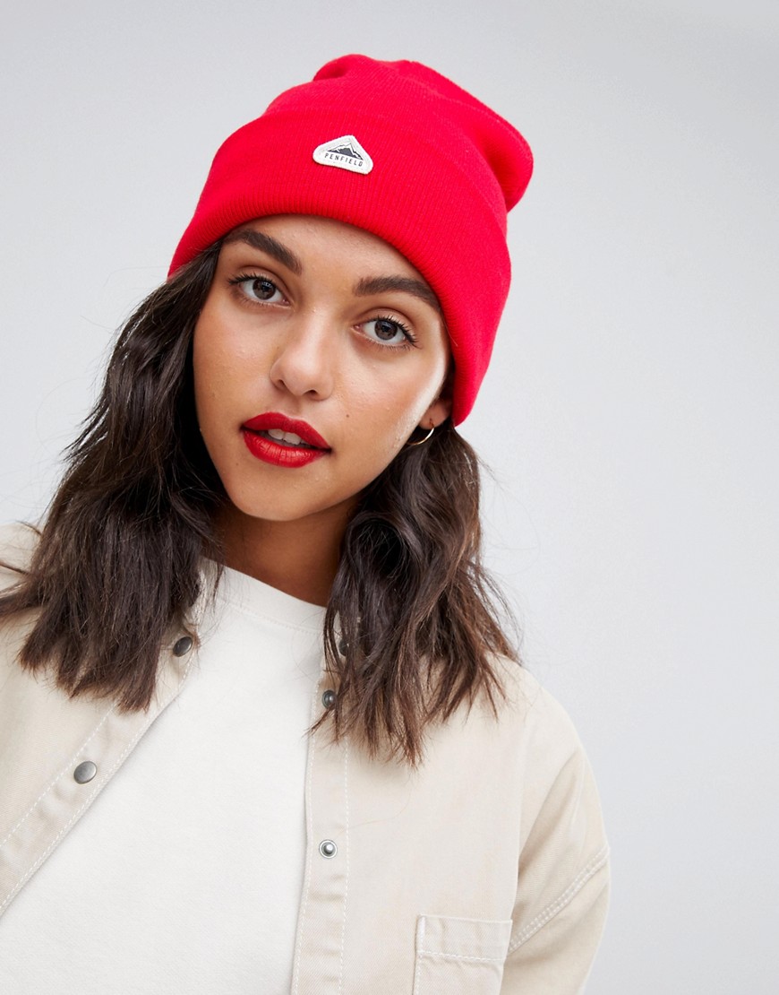 Penfield classic beanie hat - Red