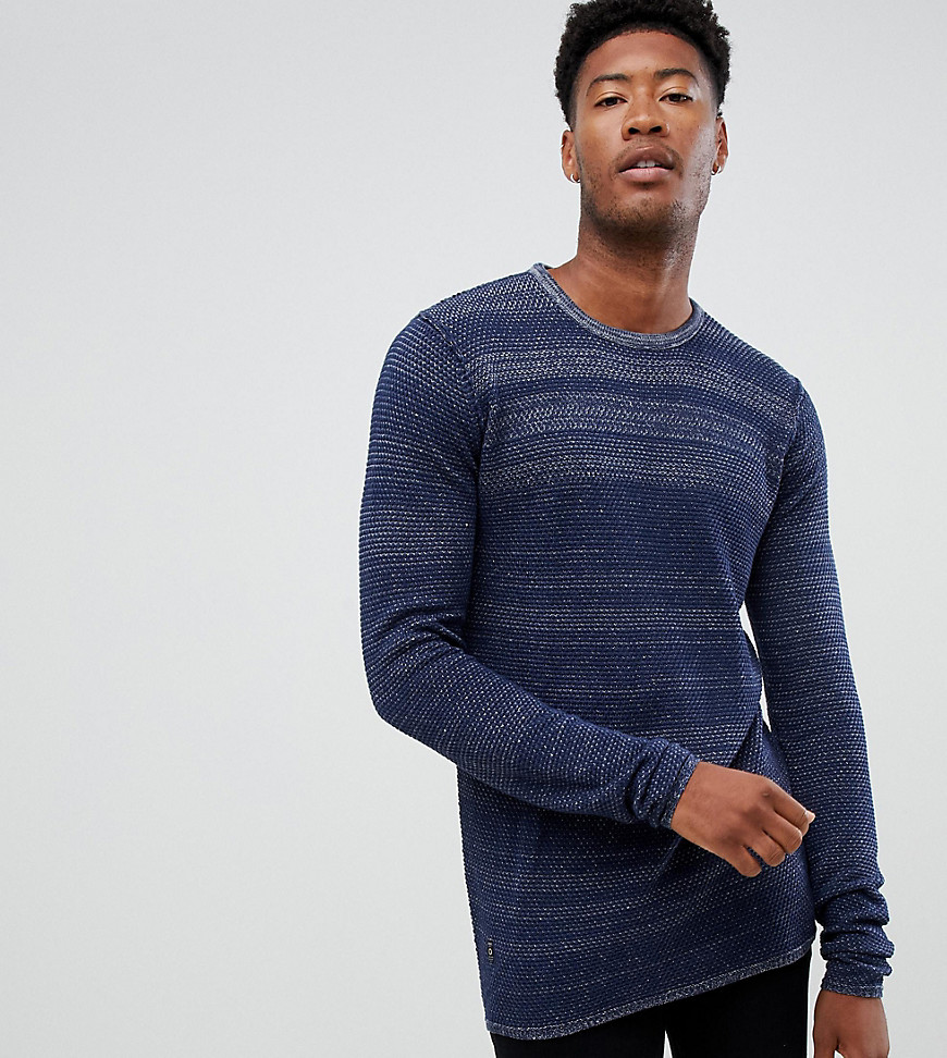 North 56.4 Tall crew neck knitted jumper in feeder