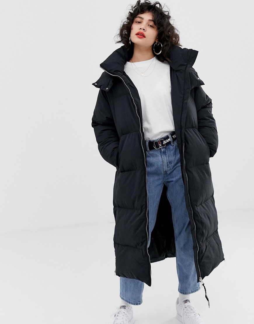 Tommy Jeans oversized tube quilted coat