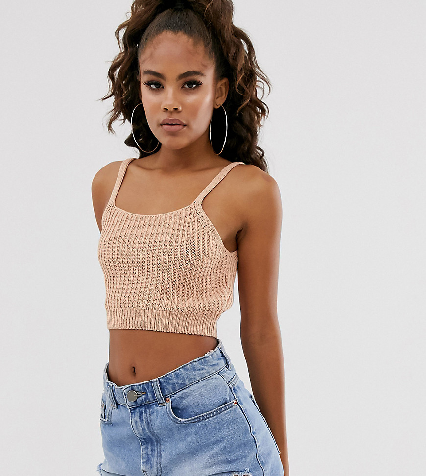 ASOS DESIGN Tall knitted cropped vest
