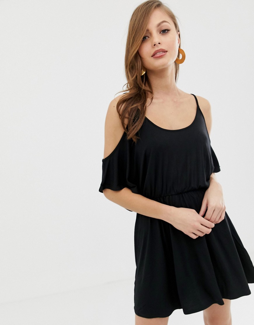 Ivyrevel cold shoulder dress in black