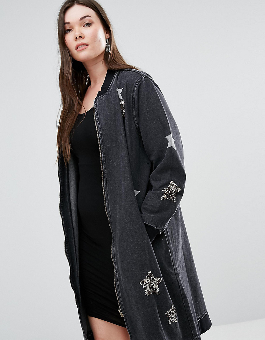 Alice & You Star Embellished jacket - Black