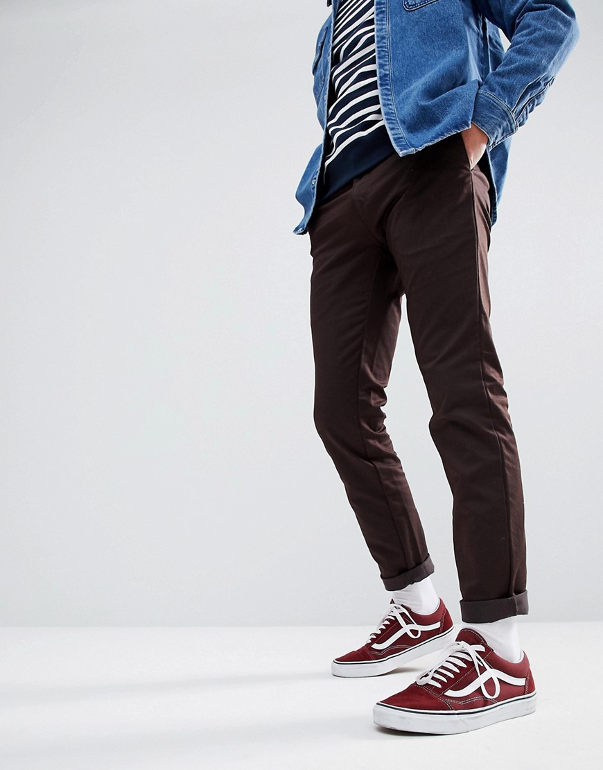 Carhartt WIP Sid Tapered Chinos In Brown - Brown