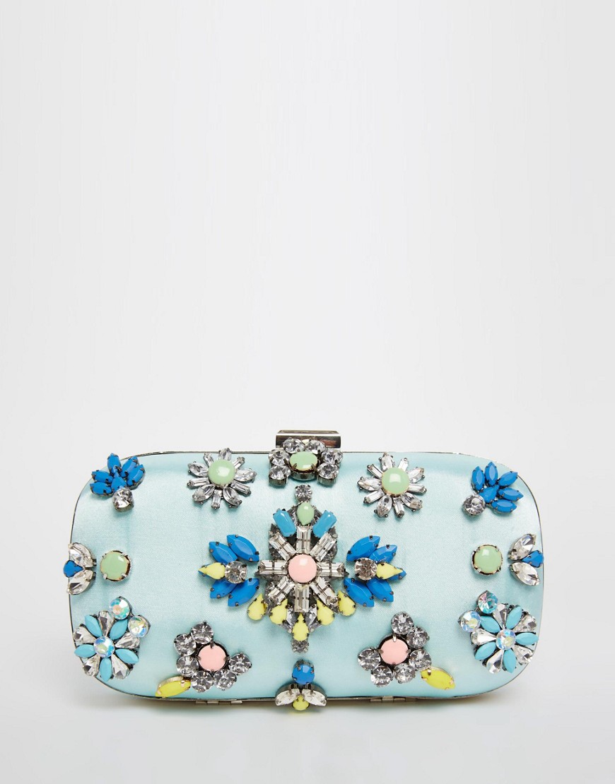Image 1 of ASOS Jewelled Box Clutch Bag