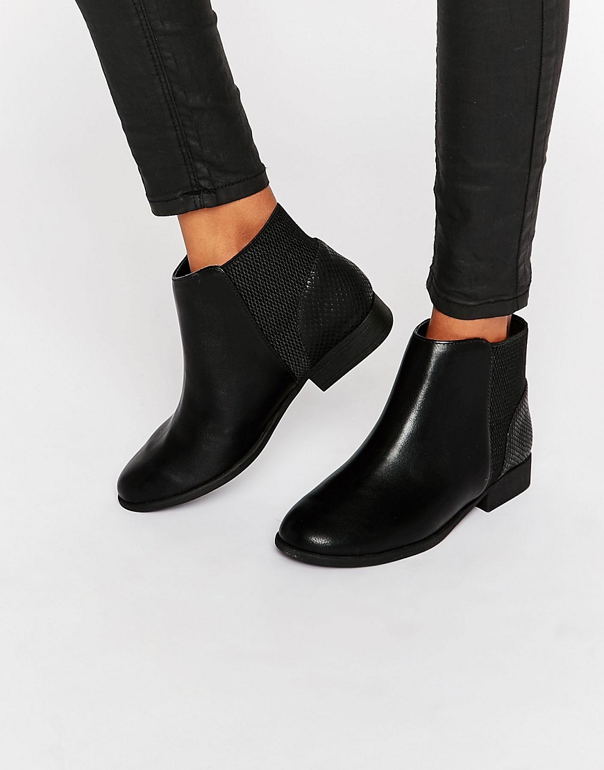 Call It Spring Etaliwet Chelsea Boots - Black synthetic