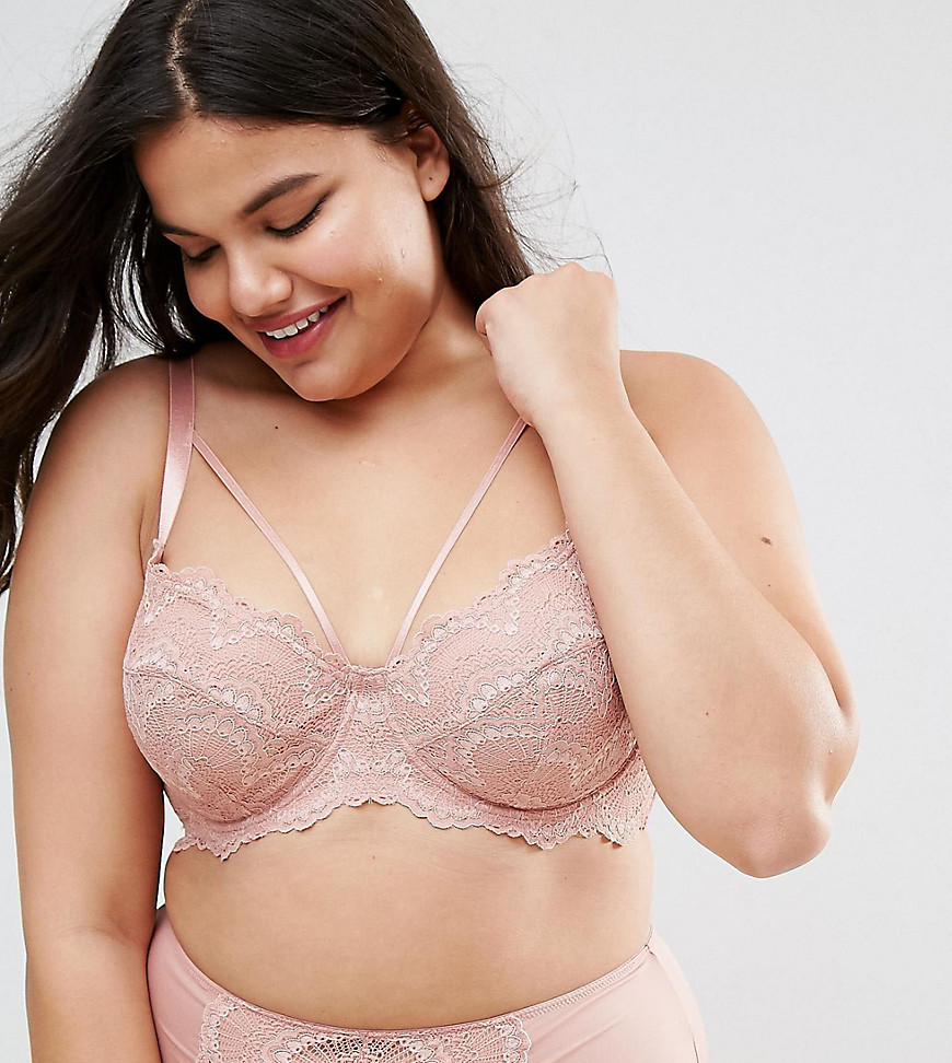 ASOS CURVE Florence Strappy Lace Moulded Underwire Bra
