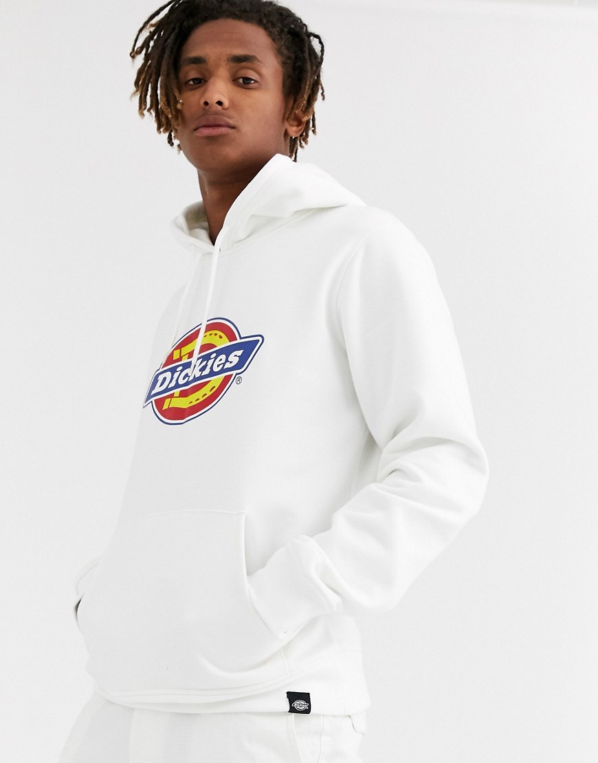 Dickies San Antonio hoodie with large logo in white