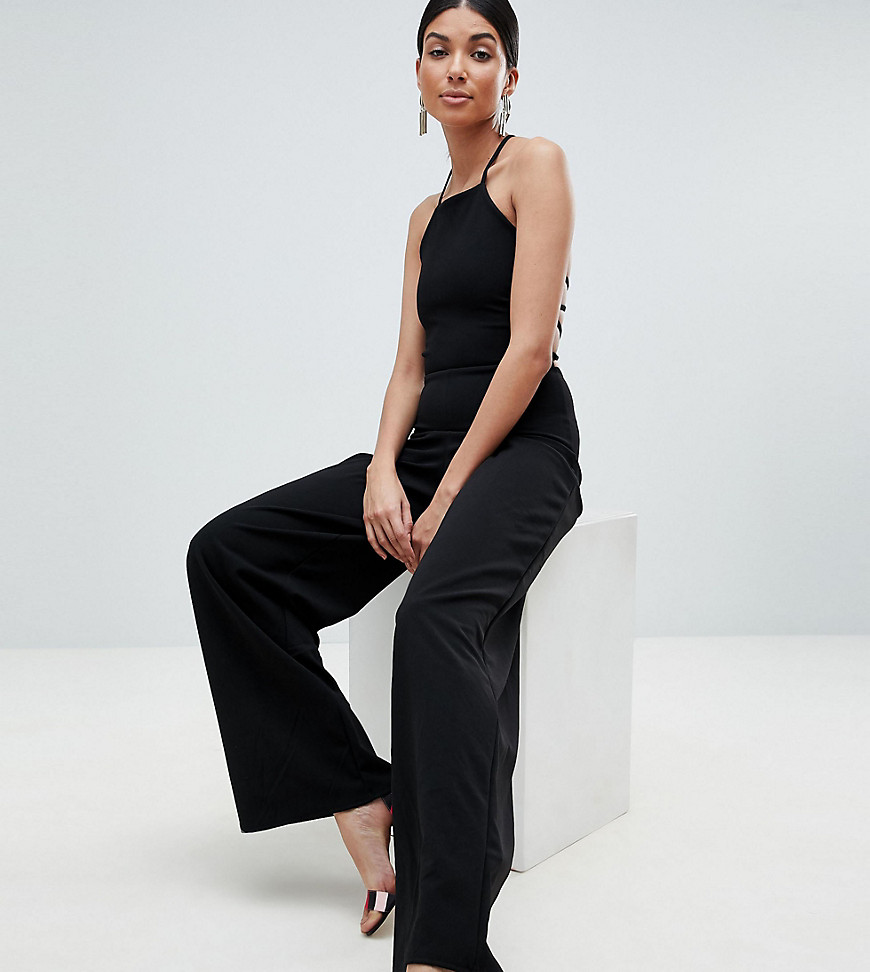 Missguided Tall Lace Up Back Jumpsuit