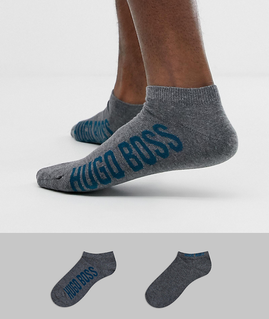 BOSS 2 pack trainer socks in grey