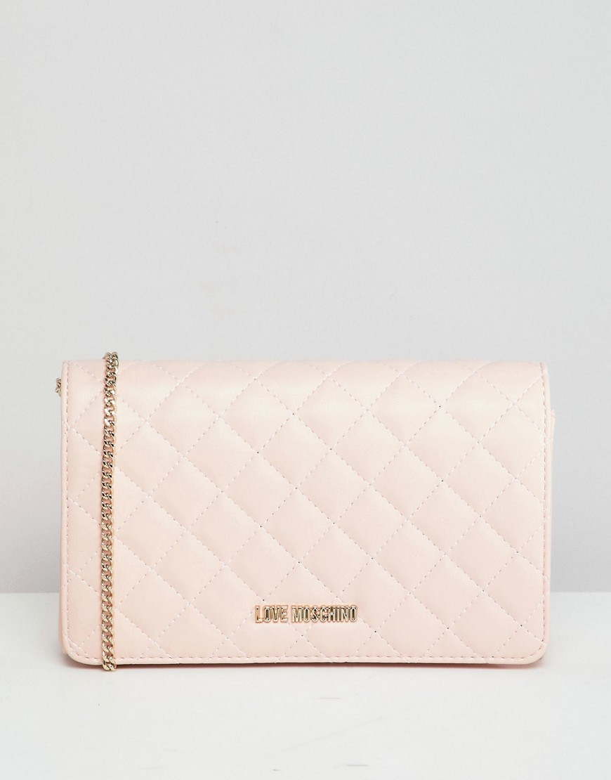 Love Moschino Quilted Chain Shoulder Bag - Pink