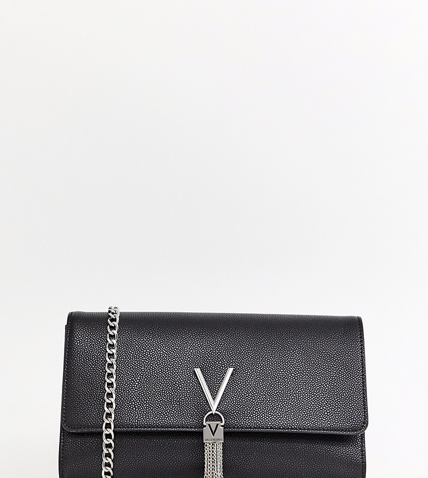 Valentino by Mario Valentino Divina foldover clutch bag in black