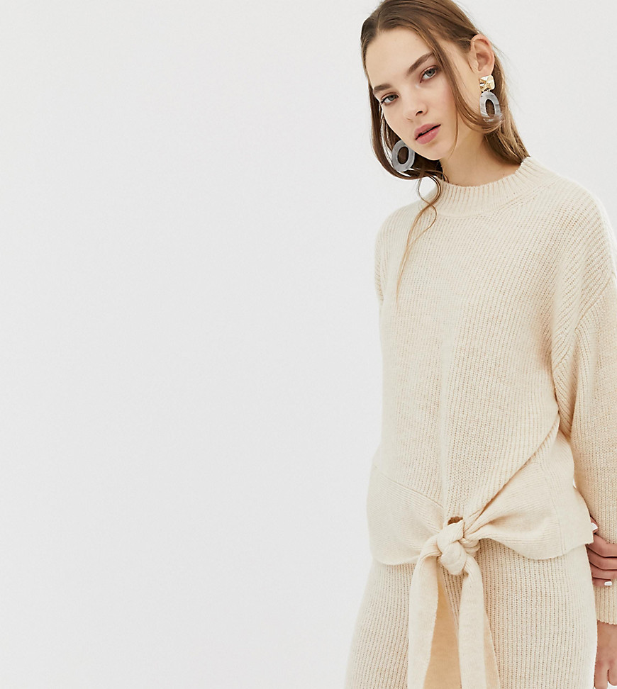 Mango knitted jumper with tie co-ord