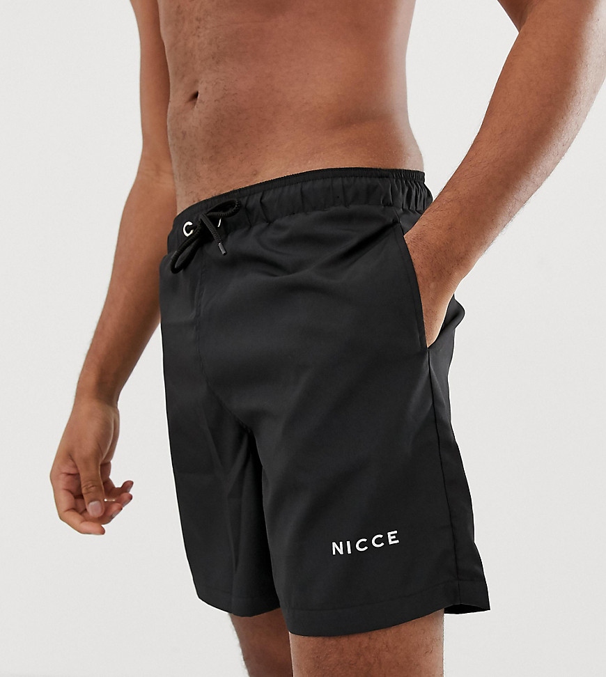 Nicce shorts with logo in black