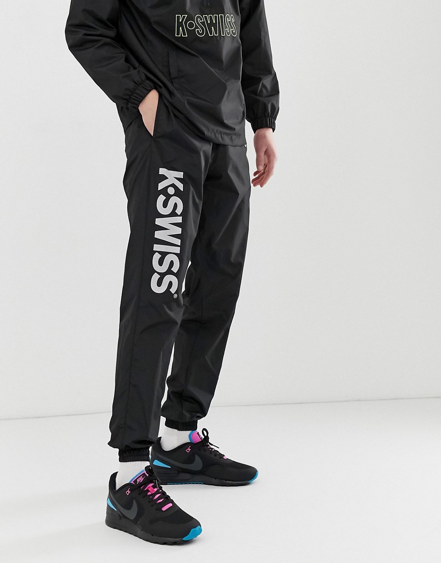 K-Swiss Redondo track joggers with logo in black