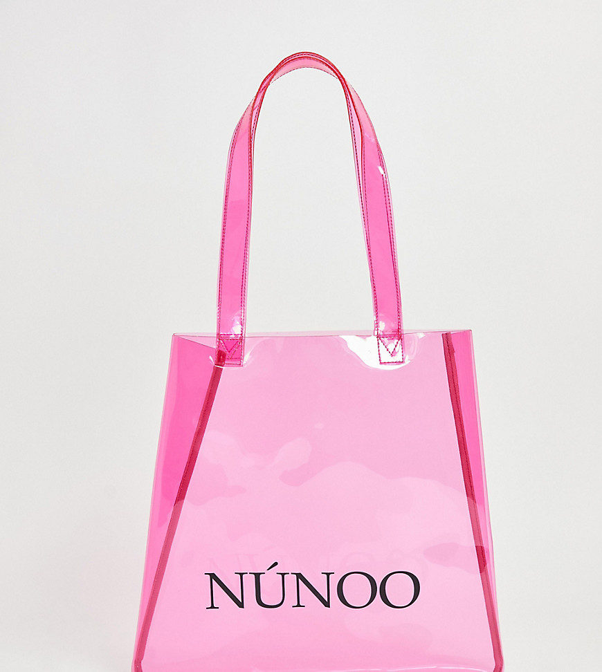 Nunoo Clear Pink Tote Bag in Small
