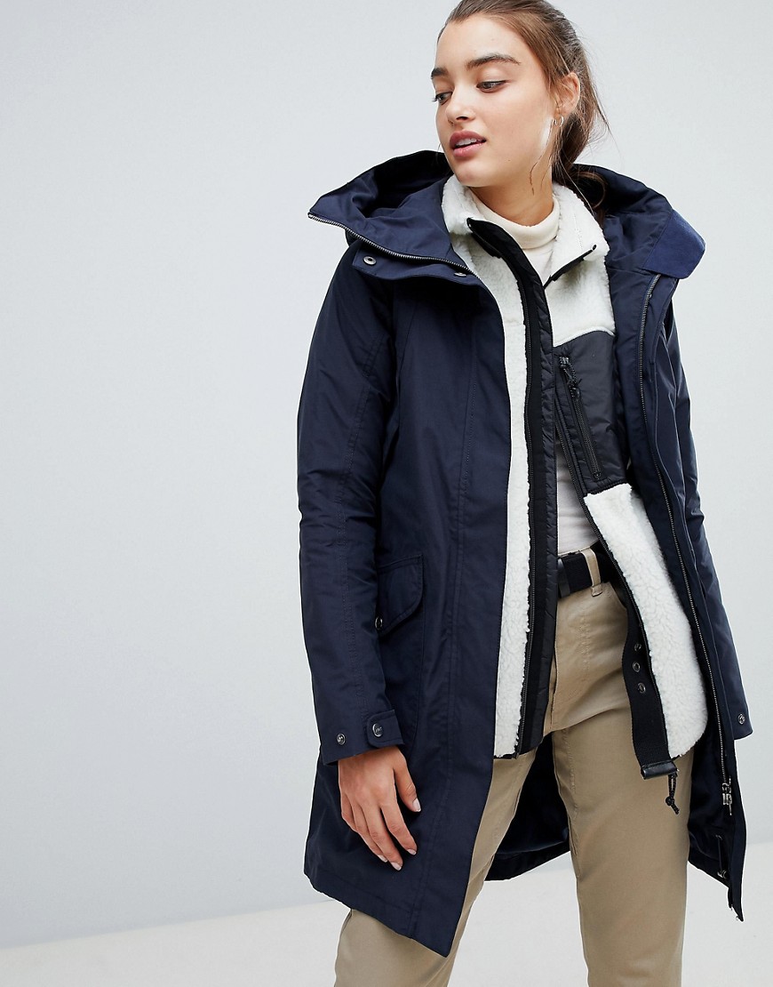 Didriksons Agnes coat in navy