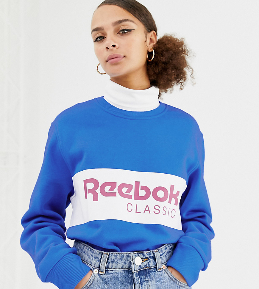Reebok Classics bright blue logo sweatshirt