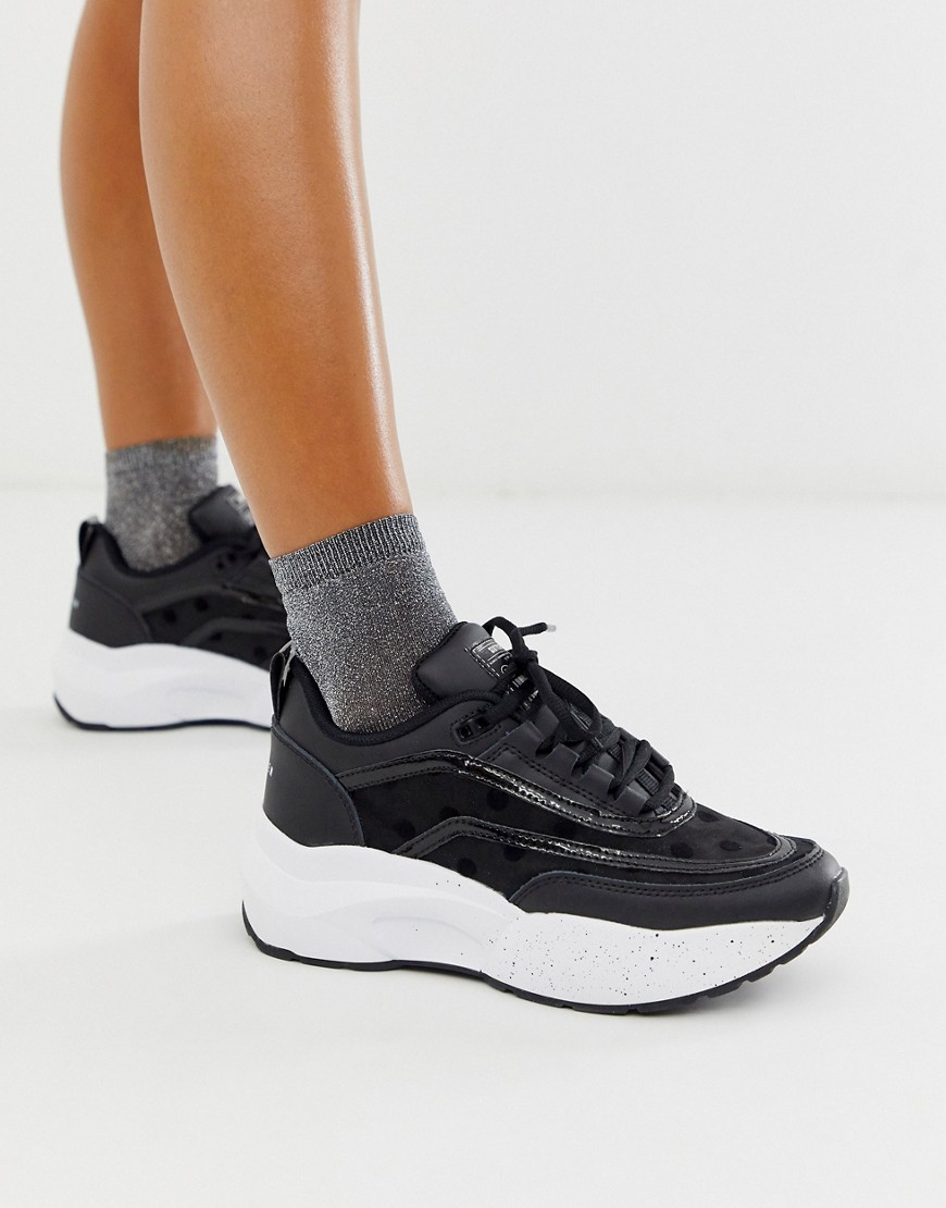 Sixty Seven chunky trainer in black
