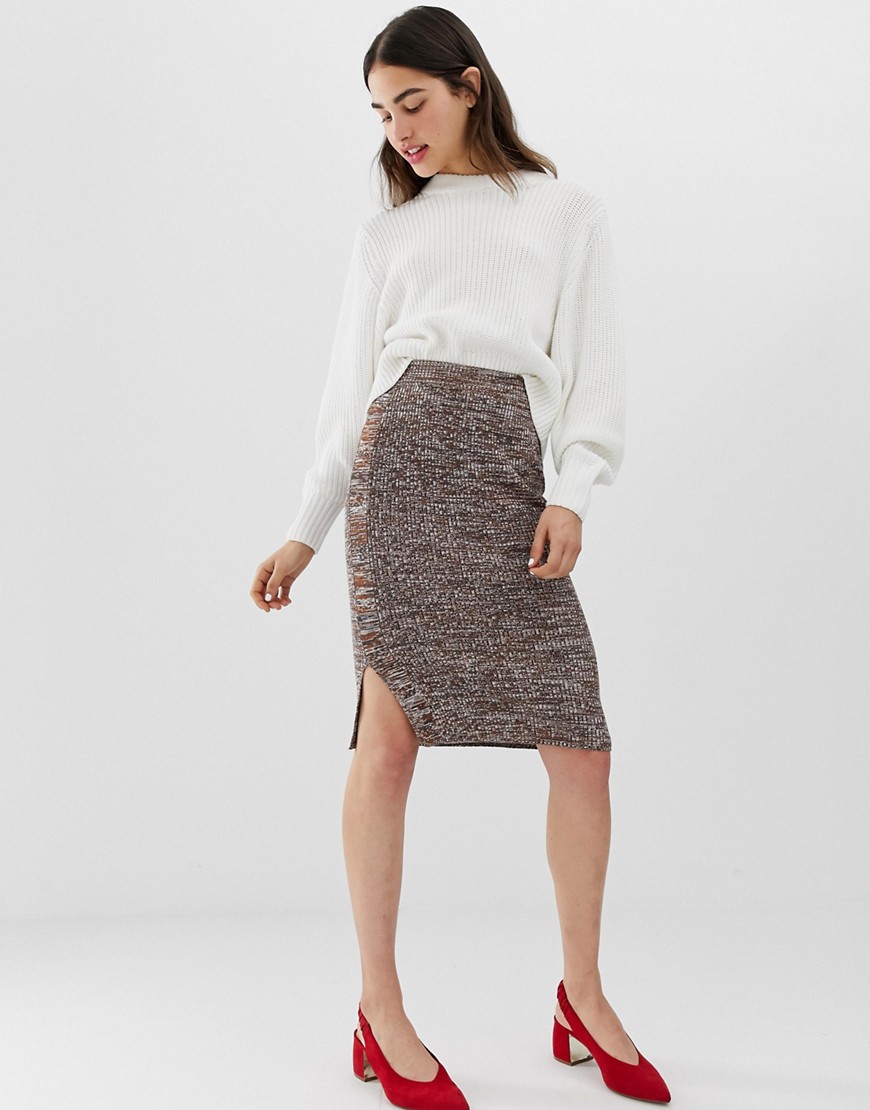 Ichi knitted skirt