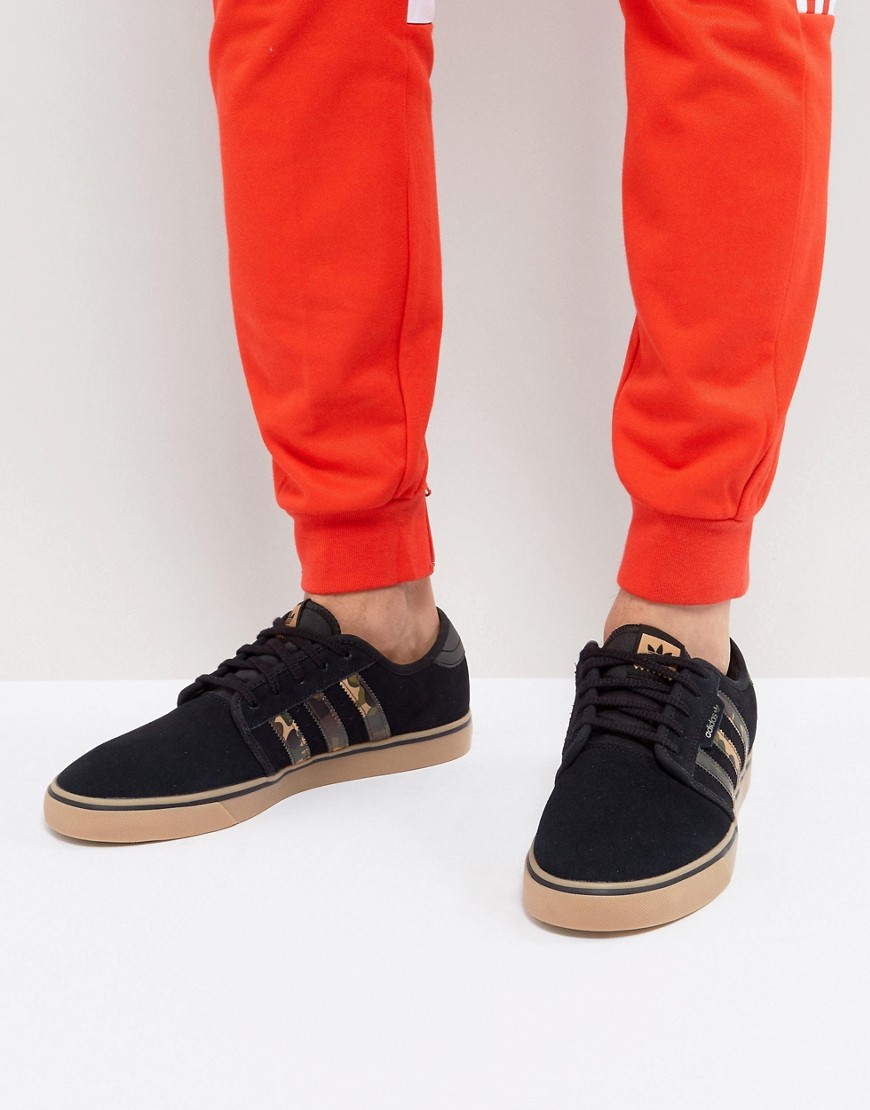 adidas Skateboarding Seeley Trainers With Gumsole BY4015 - Black