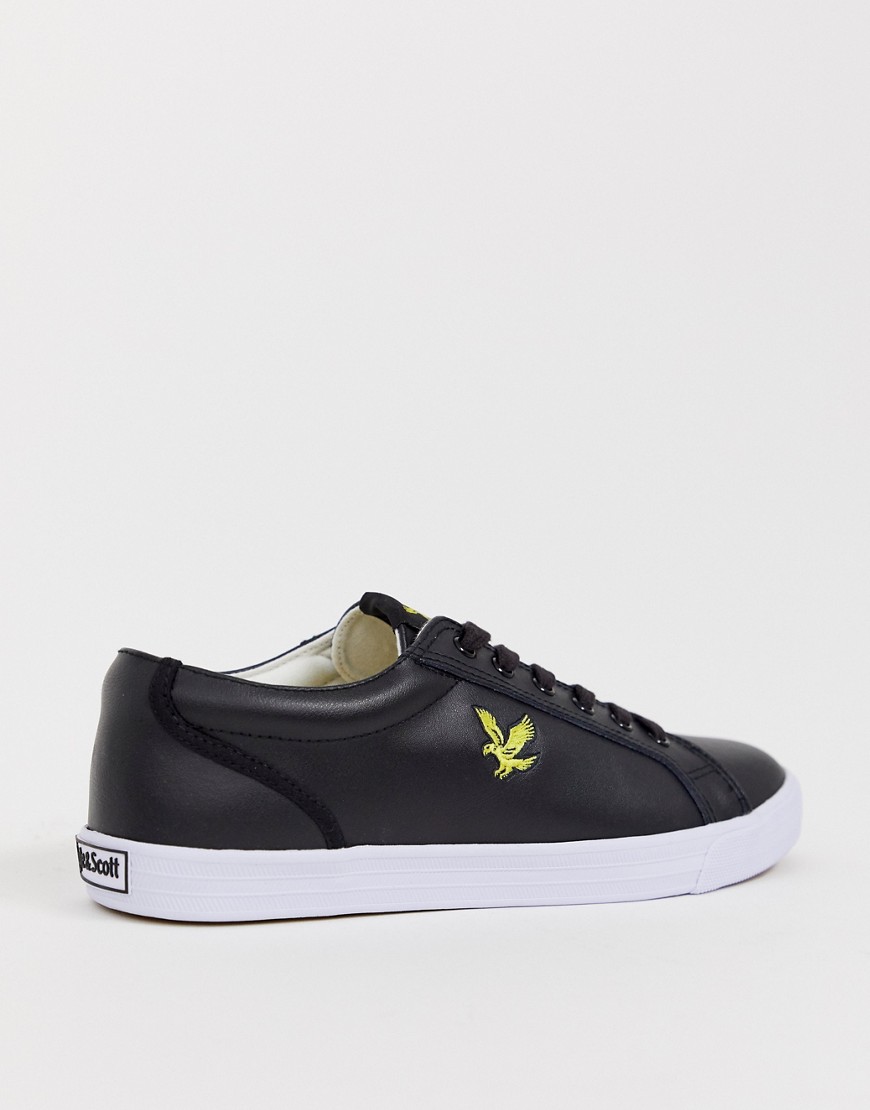 Lyle & Scott leather trainers