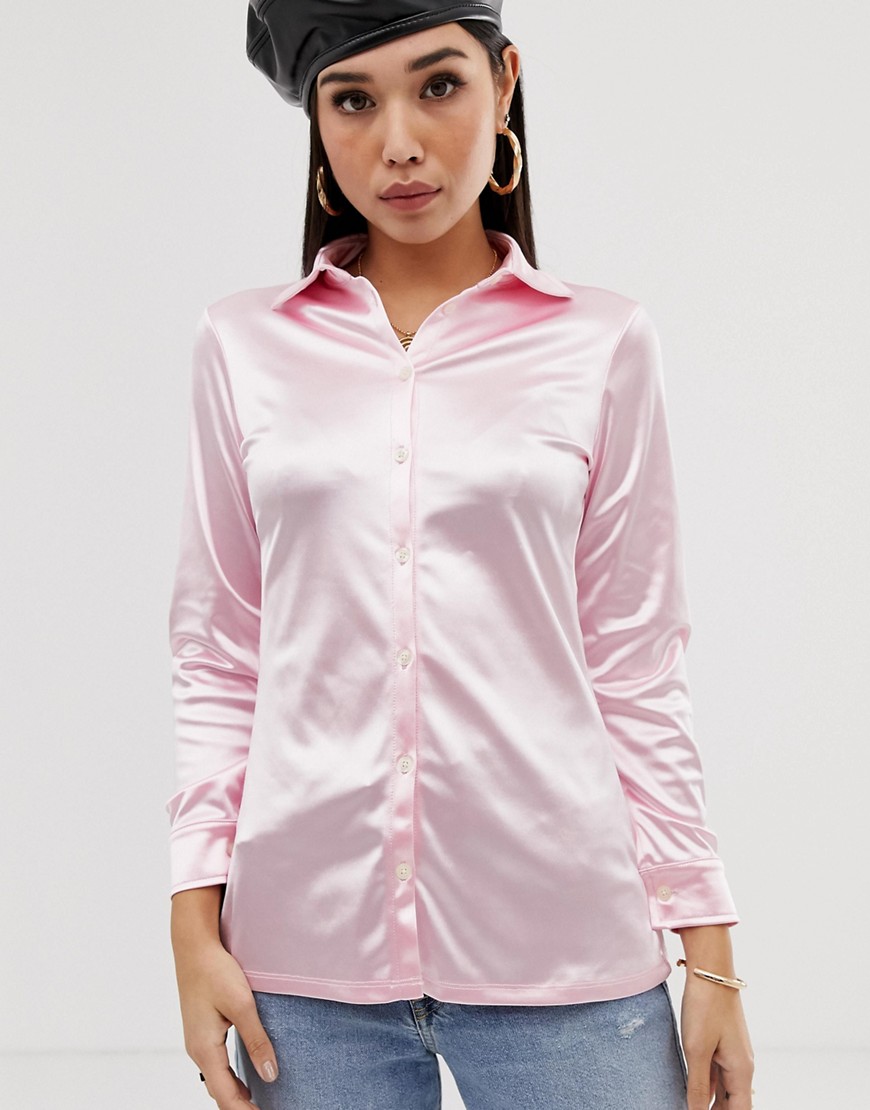 Motel satin fitted shirt