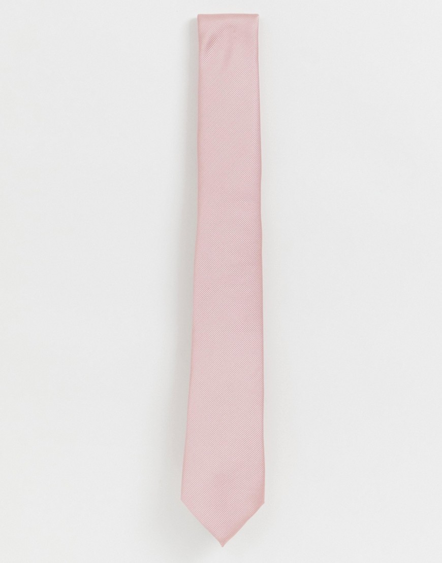 Burton Menswear tie in light pink