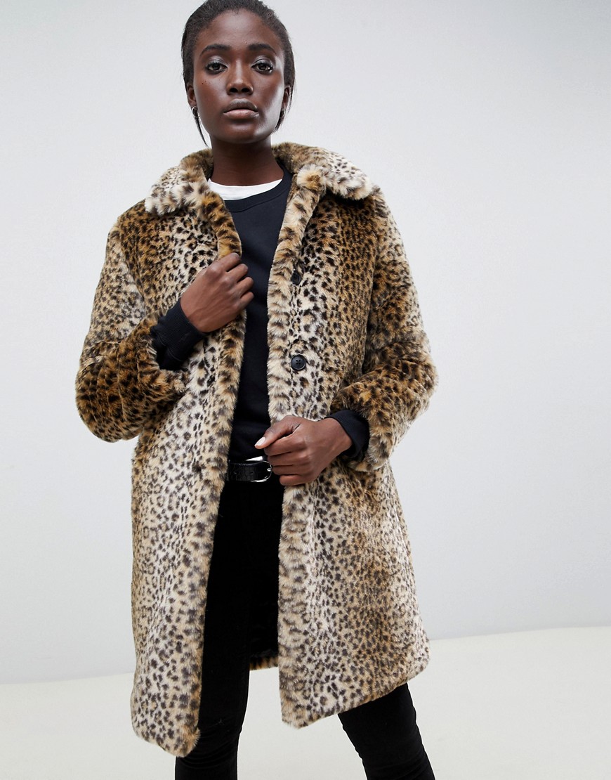 Parka Exclusive London leopard teddy coat
