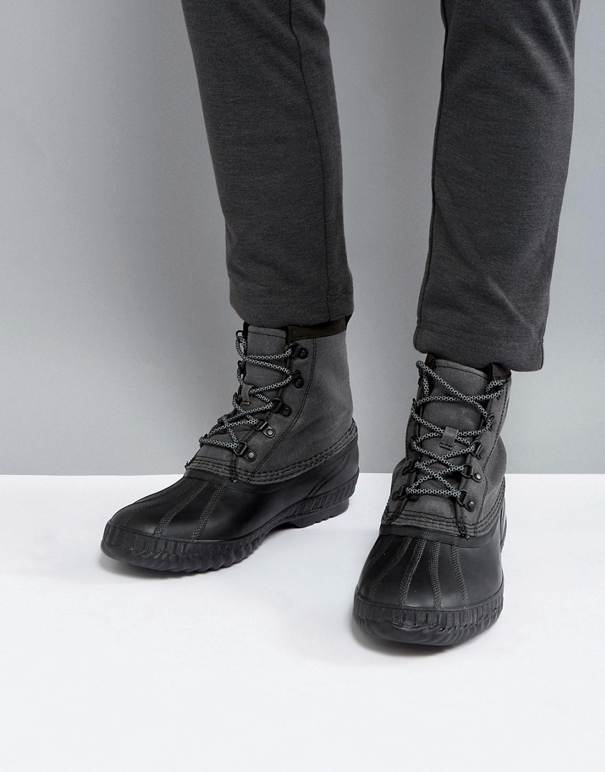 Sorel Cheyanne Canvas Waterproof Boots - Black