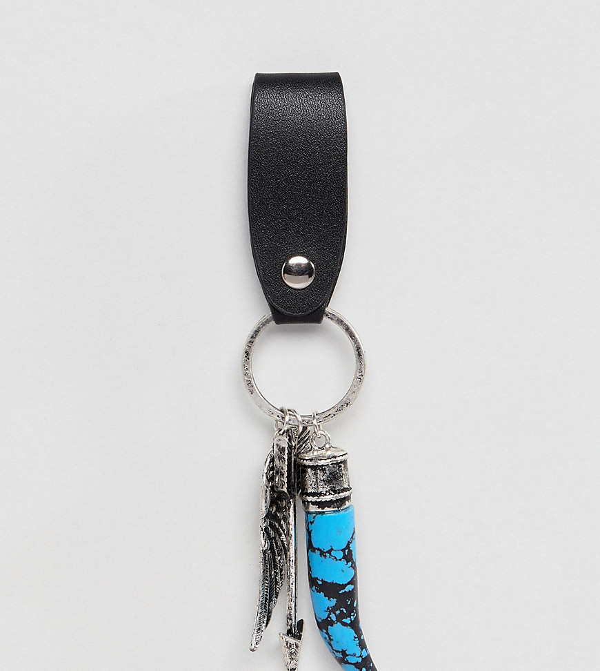 Reclaimed Vintage Inspired Keyring With Charms Exclusive To ASOS - Multi
