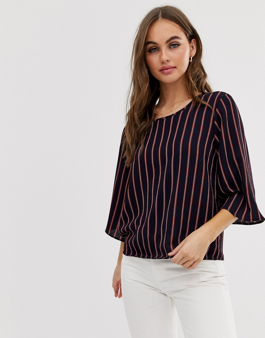JDY 3/4 sleeve stripe blouse