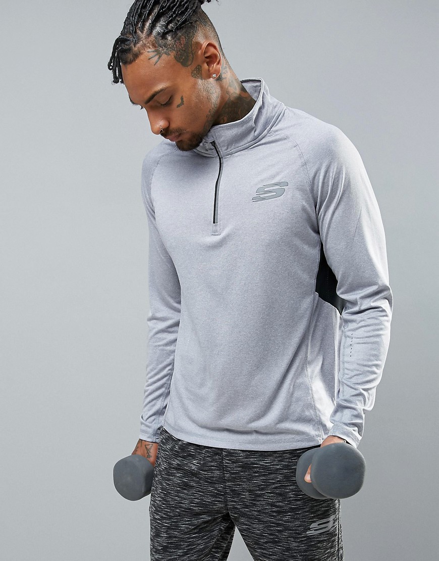 Skechers Long Sleeve Gym Top - Grey