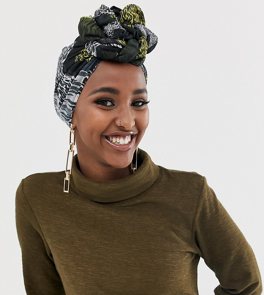 Verona viscose headscarf in mixed print