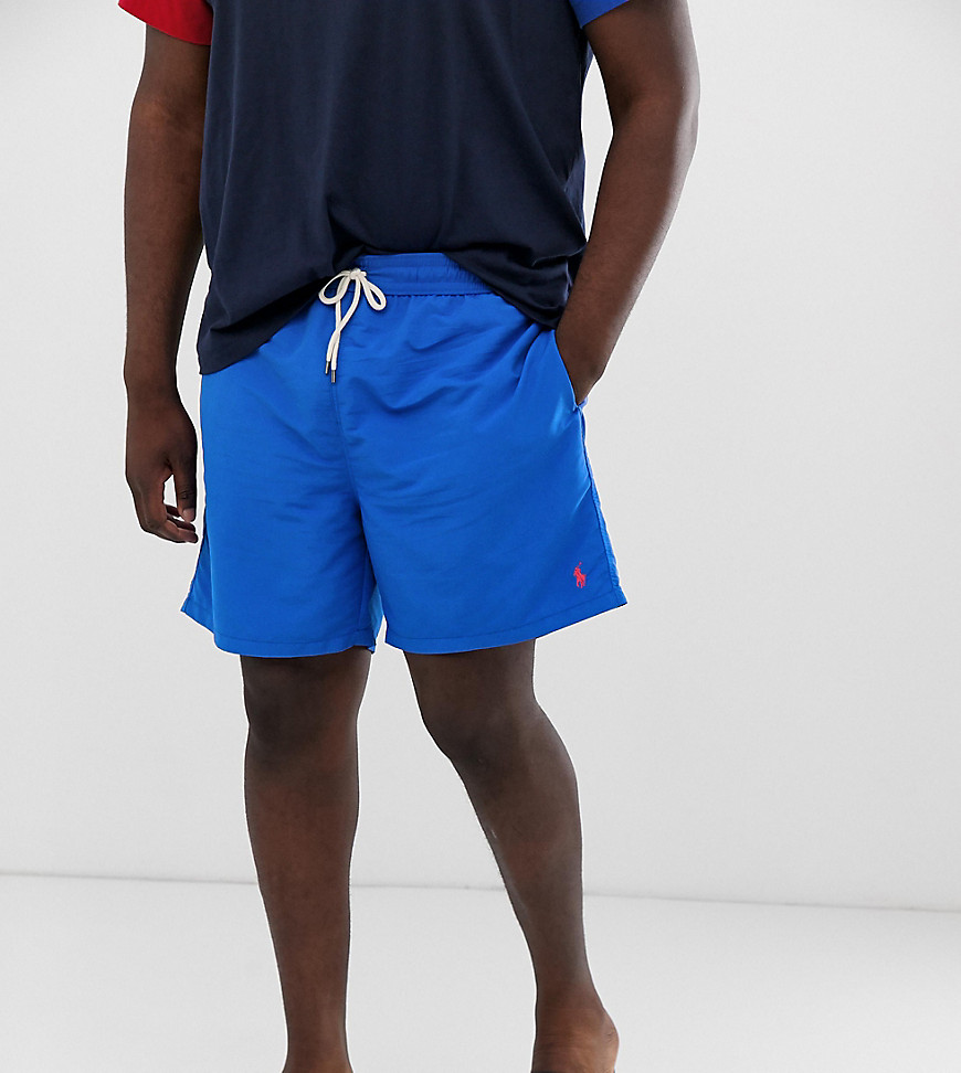 Polo Ralph Lauren Big & Tall Traveler player logo swim shorts in blue