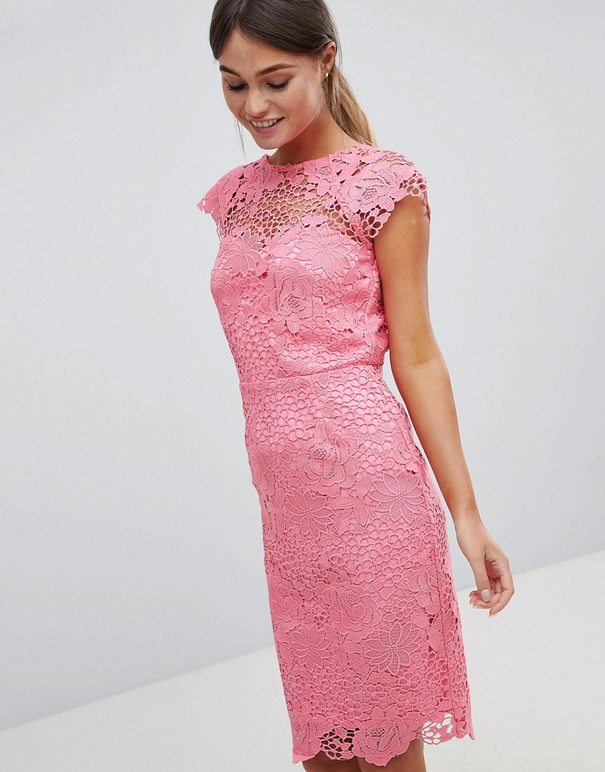Paper Dolls Lace Dress With Scalloped Back