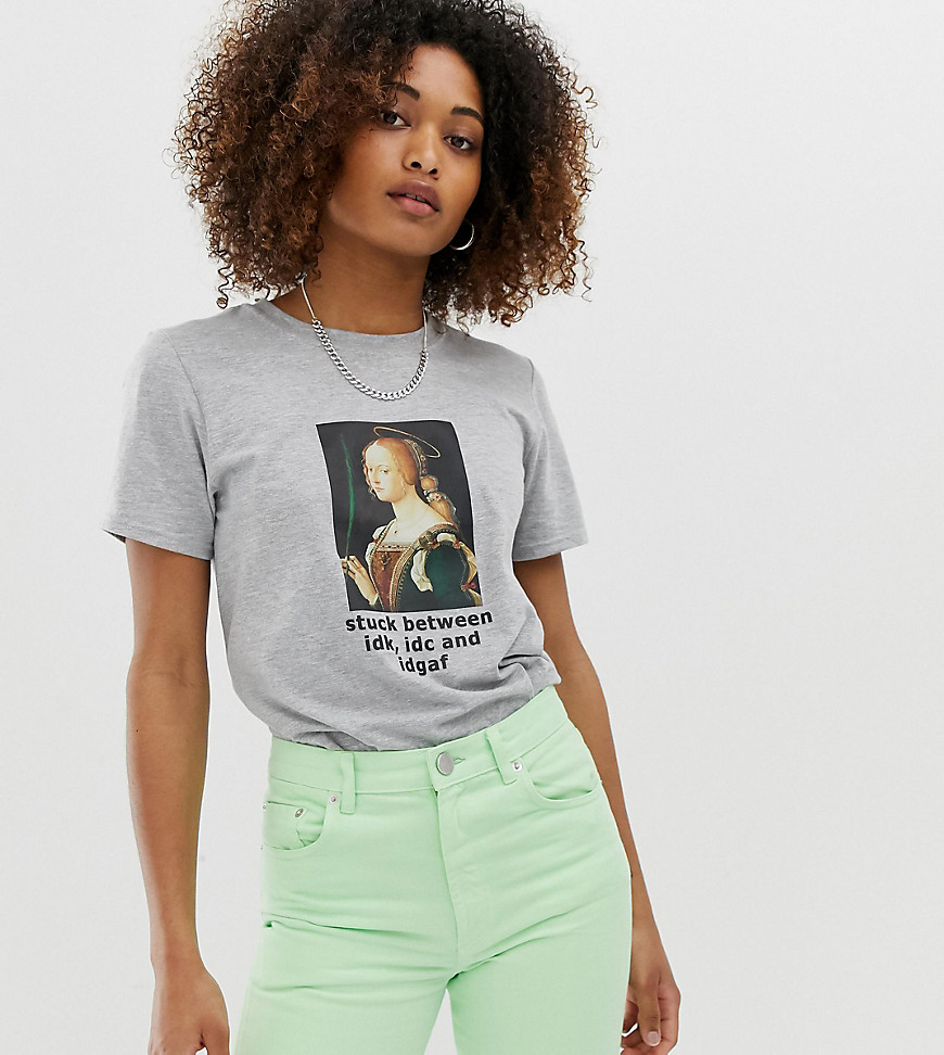 Adolescent Clothing stuck between graphic t-shirt