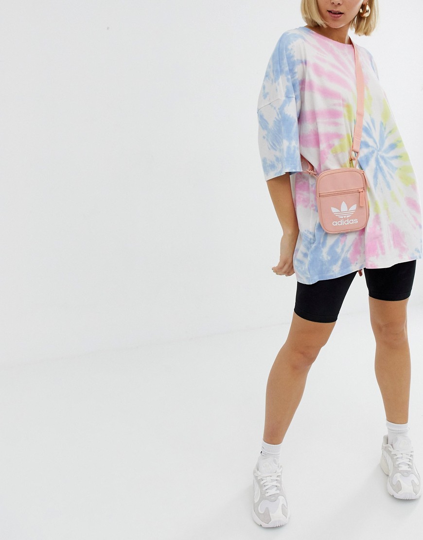 adidas Originals pink festival mini multiway bag with trefoil logo