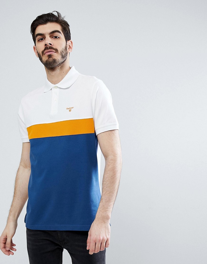 Barbour Gill panel polo in blue