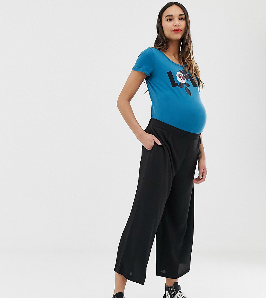 New Look Maternity culottes in black