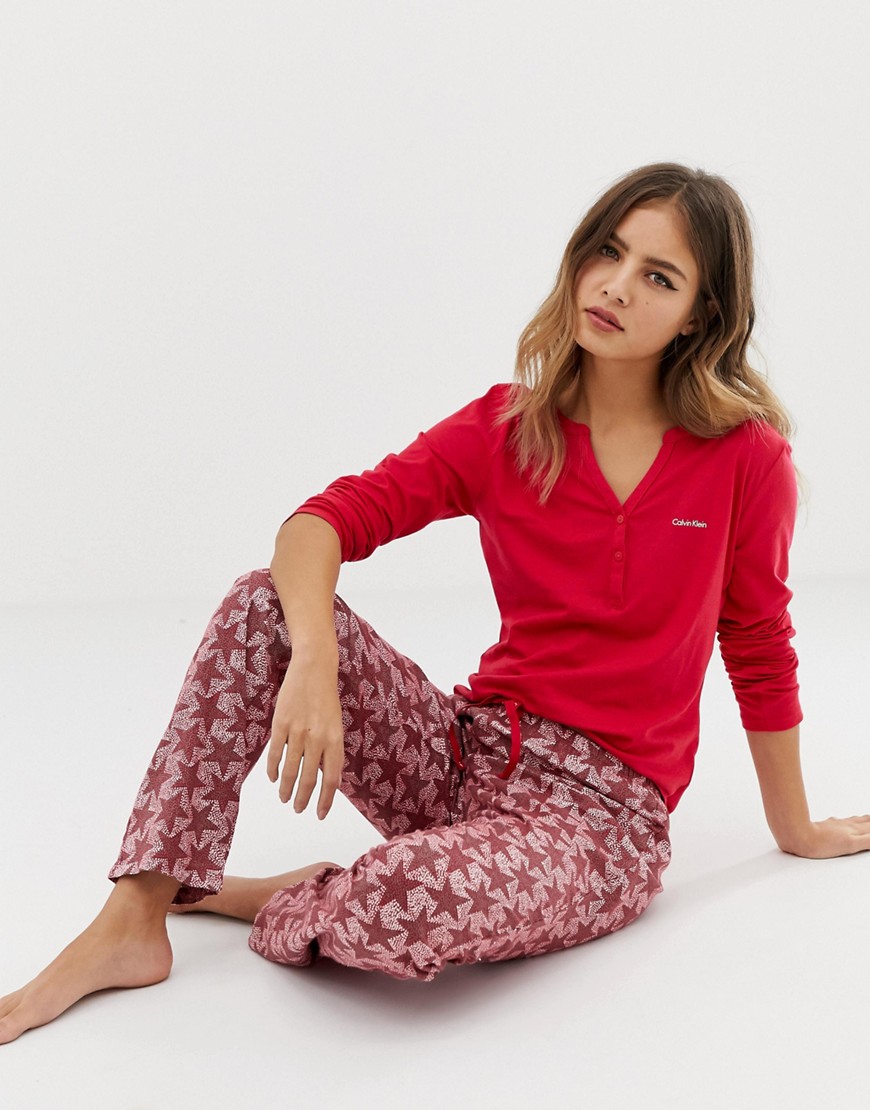 Calvin Klein star print pyjama set