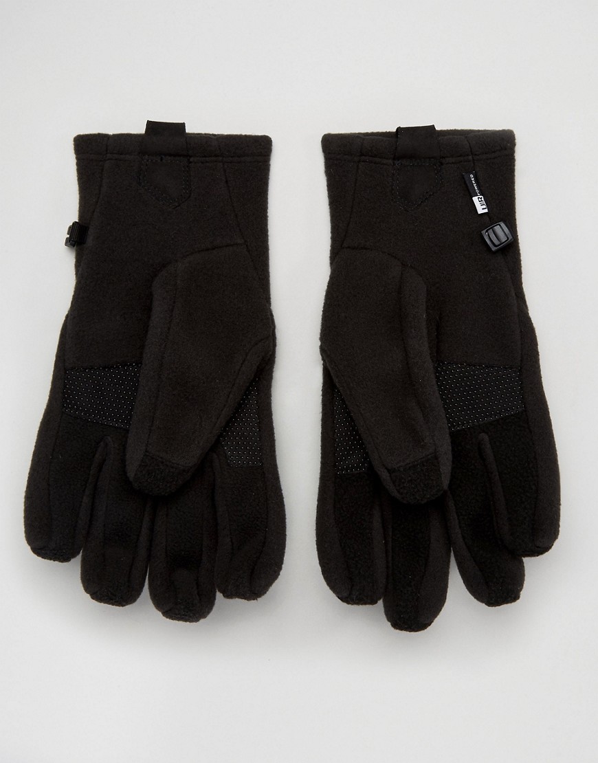 Черные флисовые перчатки для сенсорных гаджетов The North Face Denali 