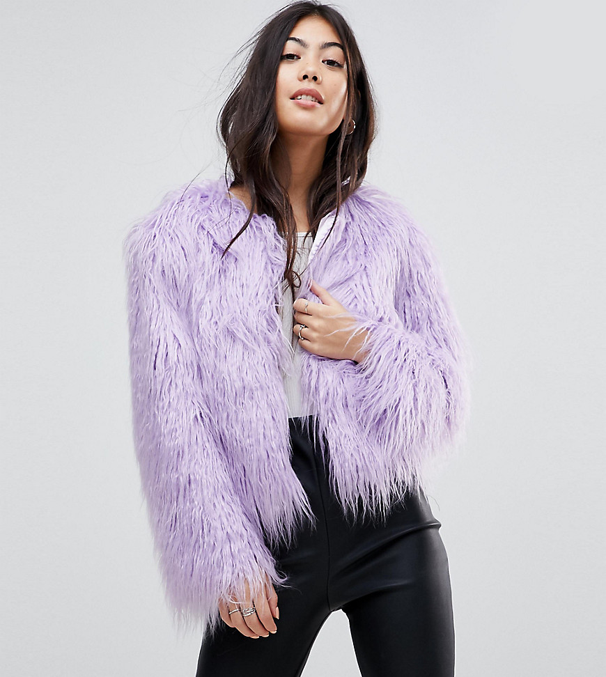 Miss Selfridge Petite Faux Fur Coat