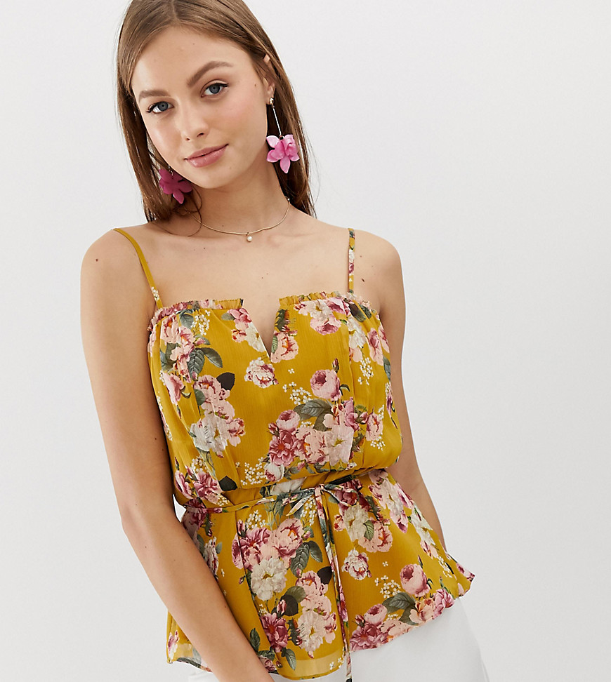 Forever New boned cami top in floral print
